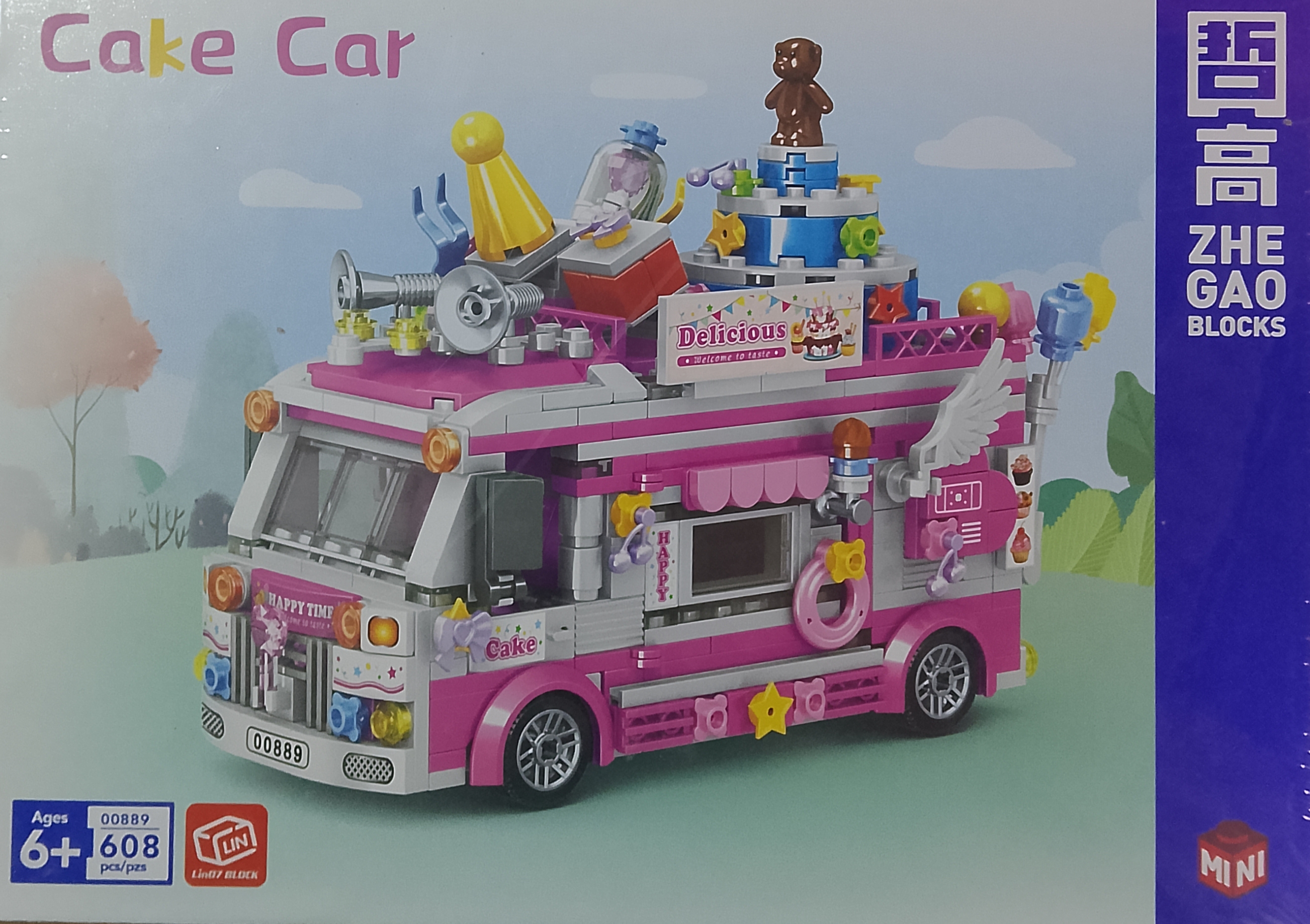 🎂🚚 لگو ماشین کیک فروشی (Cake Car) – 608 قطعه 🍰✨