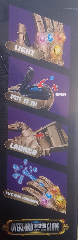 دستکش پرتابی موزیکال و چراغدار | Overlord Top Speed Glove