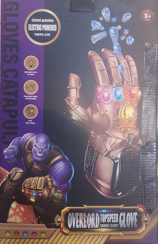 دستکش پرتابی موزیکال و چراغدار | Overlord Top Speed Glove