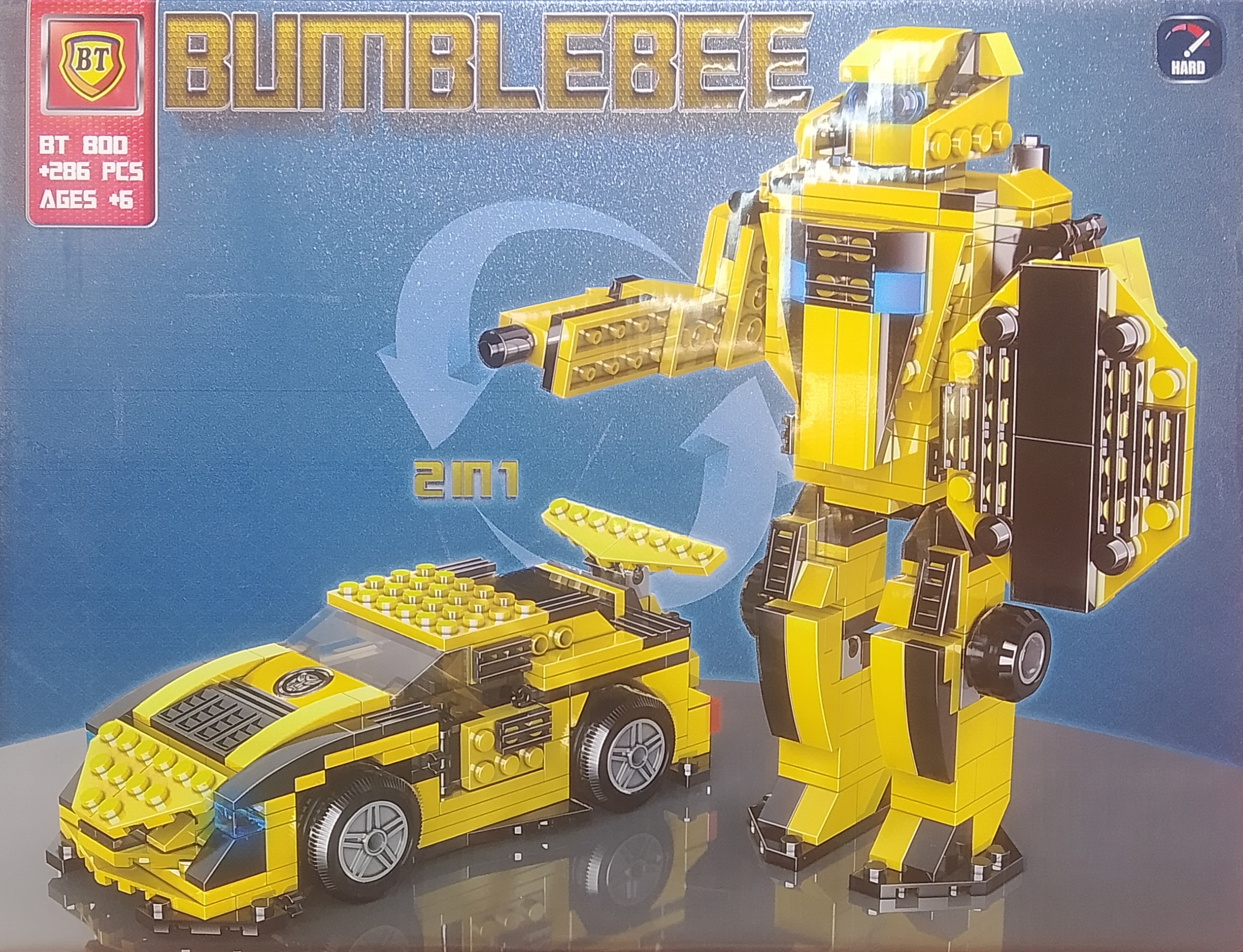 لگو دو مدل ساخت ربات و ماشین BUMBLEBEE کد BT800