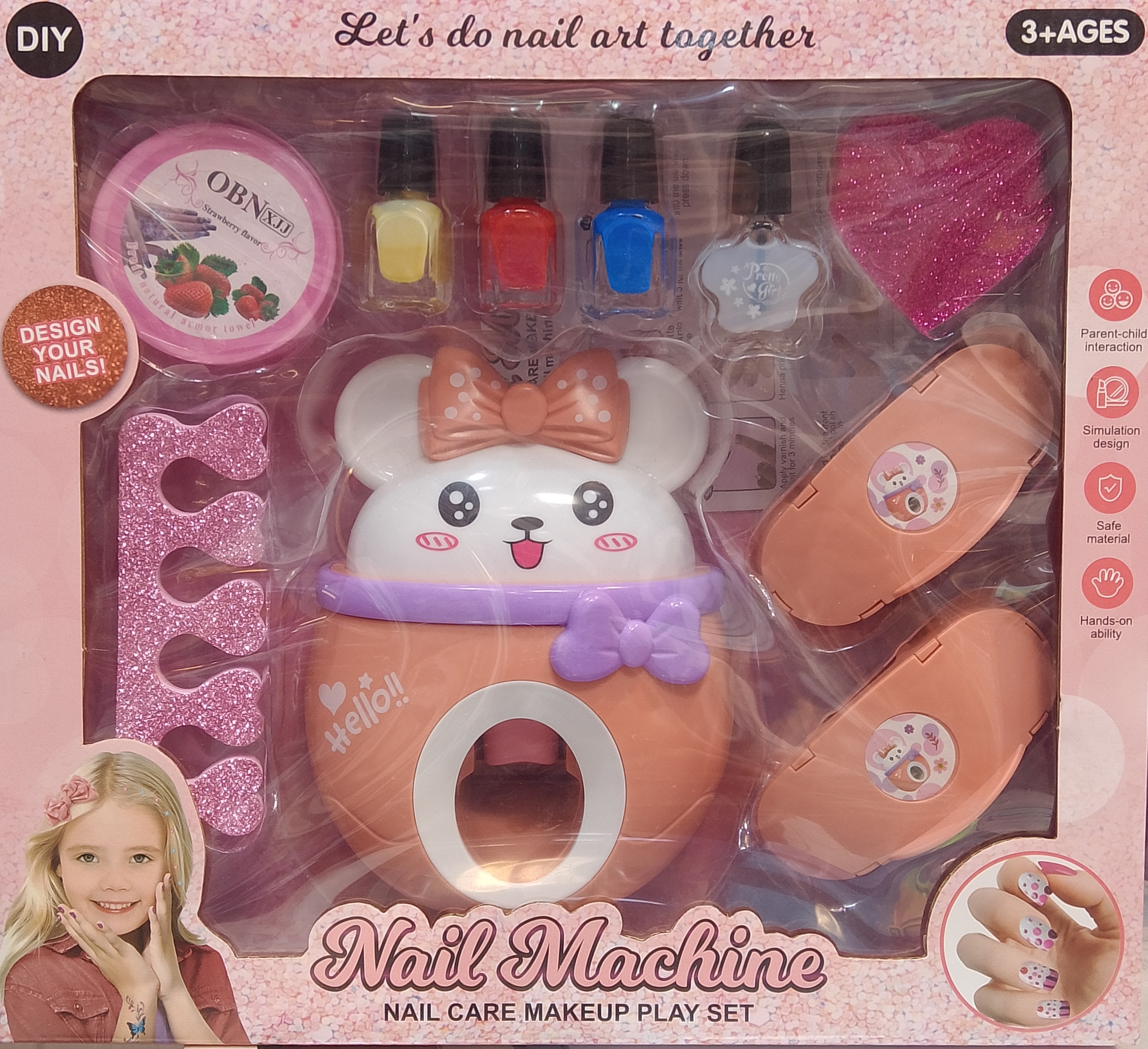 دستگاه طراحی ناخن کودک مدل خرگوشی Nail Machine